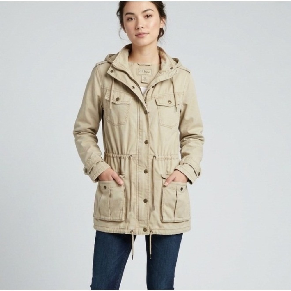 ARITZIA Utility Jacket Womens XS Distressed Brown Full Zip Snap Military Fatigue